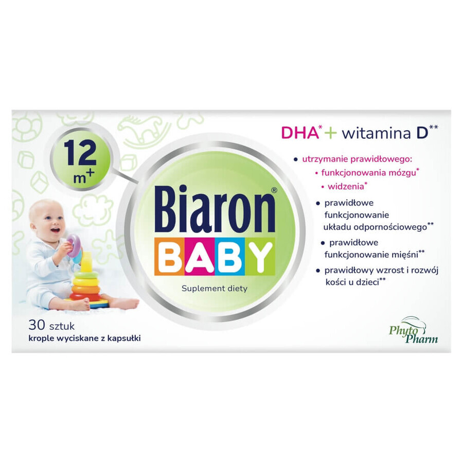 Biaron Baby 12m+, voor kinderen vanaf 12 maanden, 30 afdraaibare capsules