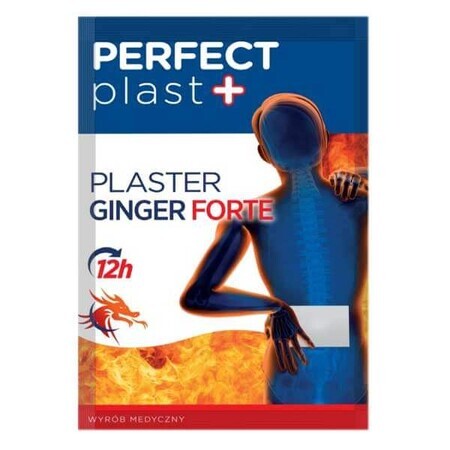 Perfect Plast+ Ginger Forte, verwarmingspleister, 12 cm x 18 cm, 1 stuk