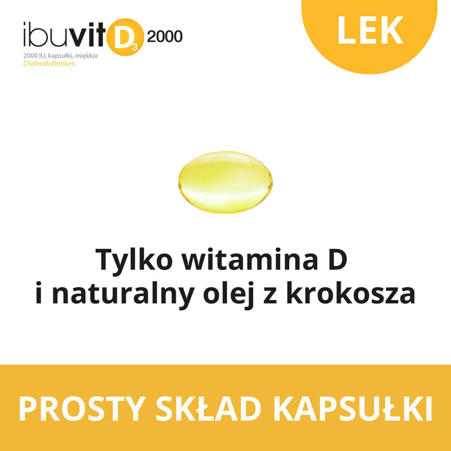 Ibuvit D3 2000 IE, 60 capsules