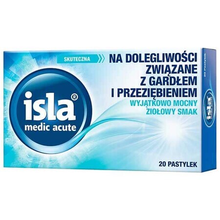 Isla Medic Acute, herbal flavor, 20 tablets