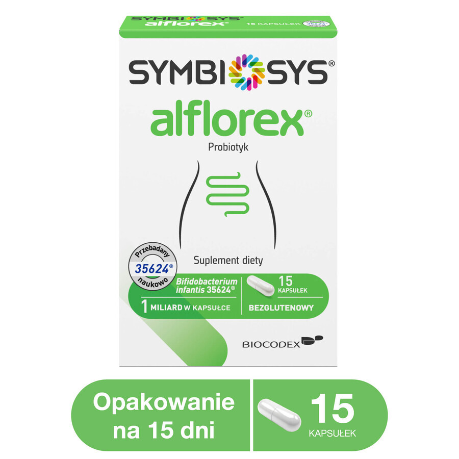 Symbiosys Alflorex, 15 capsules