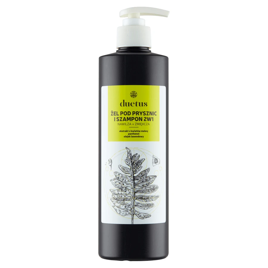 Duetus, gel douche et shampooing 2en1, 500 ml