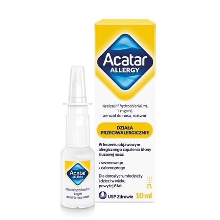 Acatar Allergie 1 mg/ml, spray nasal, solution, 10 ml