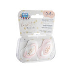 Canpol Baby's, fopspeen, silicone, symmetrisch, Royal Baby, roze, 22/650, 0-6 maanden, 2 stuks