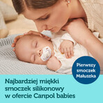 Canpol Baby's, fopspeen, silicone, symmetrisch, Royal Baby, roze, 22/650, 0-6 maanden, 2 stuks