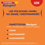 Famotidine Ranigast 20 mg, 20 film-coated tablets