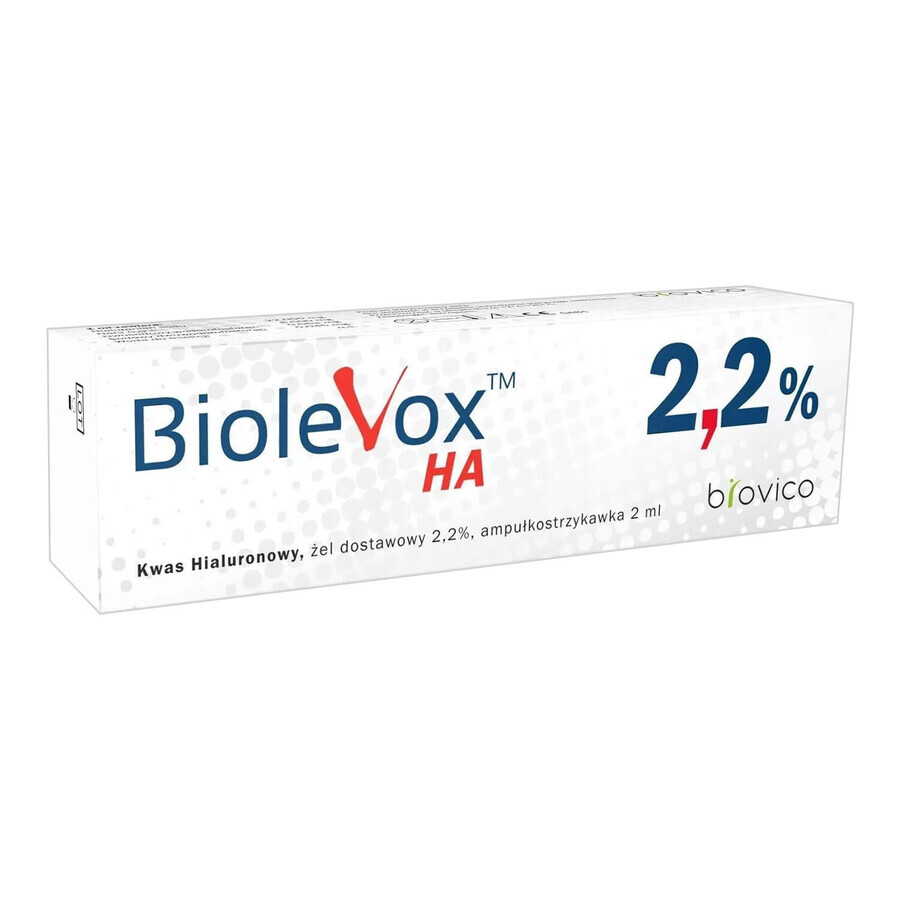 Biolevox HA 2.2% Syringe, 2 ml x 1 ampoule