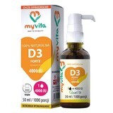 MyVita Natural D3 Forte, vitamin D 4000 IU, drops 50 ml