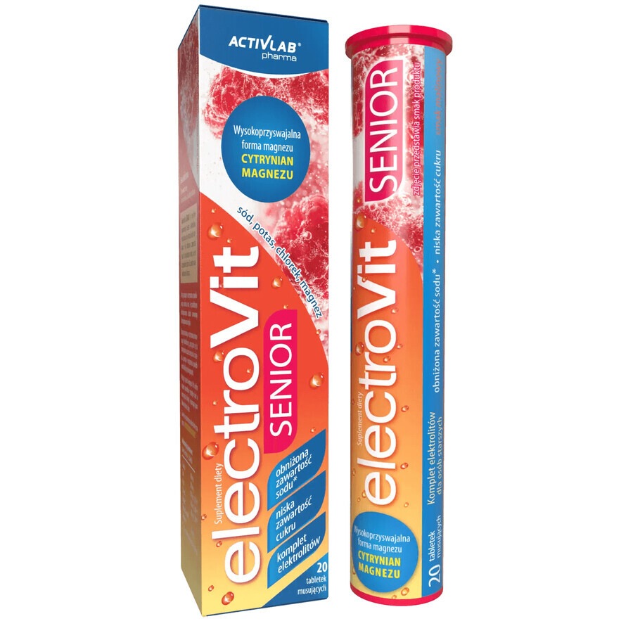 ActivLab Pharma Electrovit Senior, gusto lampone, 20 compresse effervescenti