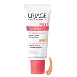 Uriage Roseliane, crema CC para piel vascular, tono claro, SPF 50+, 40 ml