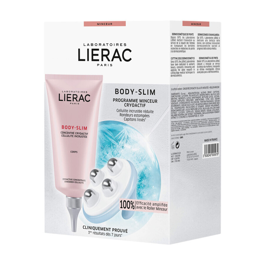 Lierac Body-Slim Programm, kryoaktives Konzentrat 150 ml + Massagegerät