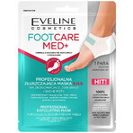 Eveline Cosmetics Foot Care Med+, professioneel scrubmasker voor vereelte, eeltige en droge hielen, 1 paar