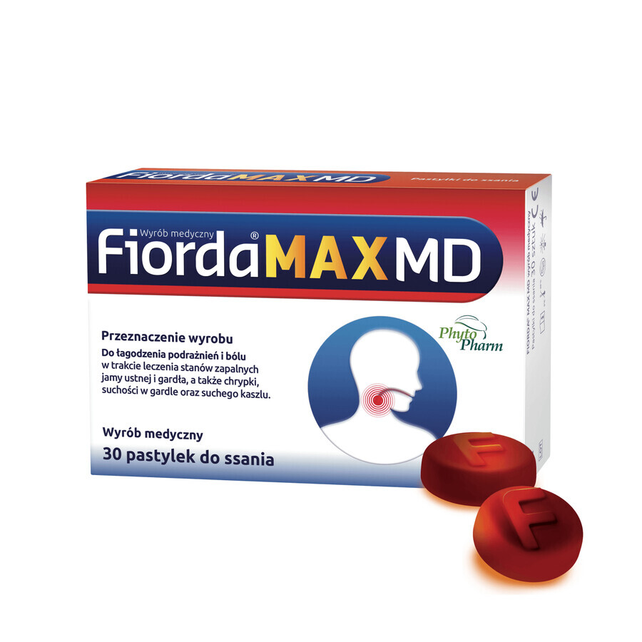 Fiorda Max MD, 30 zuigtabletten