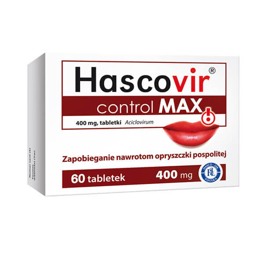 Hascovir control MAX 400 mg, 60 tablets