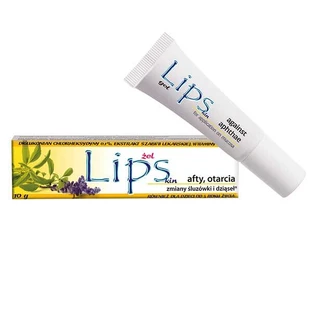 Lipskin Plus, gel voor aften, schaafwonden, slijmvlies- en tandvleesletsels, 10 g