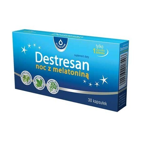 Destresan Night con melatonina, 30 capsule