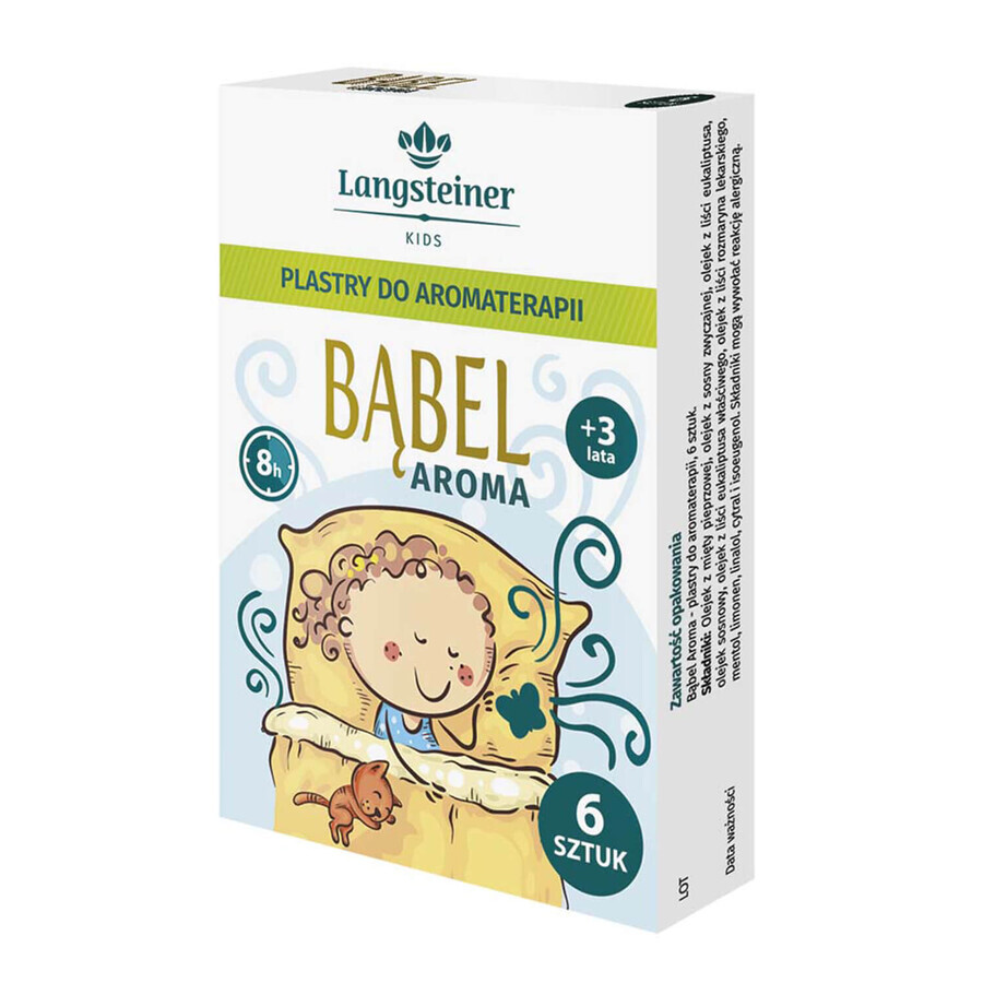 Langsteiner Bubble Aroma, aromatherapie pleisters, vanaf 3 jaar, 6 stuks