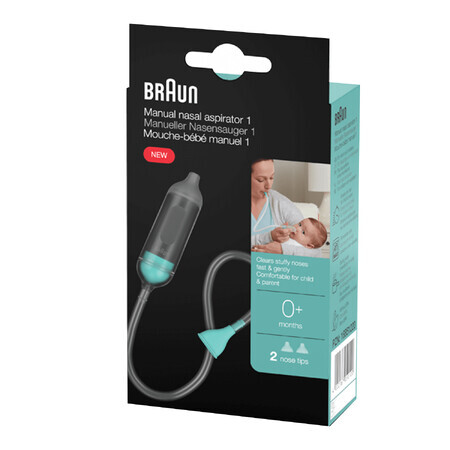 Braun BNA050EU, neusafzuiger, handmatig, vanaf de geboorte