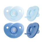 Avent Soothie Pacifier, Silicone, Orthodontic, Boy, SCF099/21, 0-6 Months, 2 Pieces