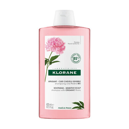 Klorane, champú capilar con peonía bio, 400 ml