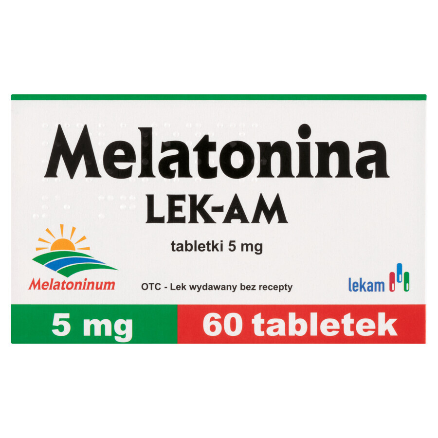 Melatonin LEK-AM 5 mg, 60 Tabletten