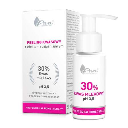 Ava, peeling met verhelderend effect, melkzuur 30%, 50 ml