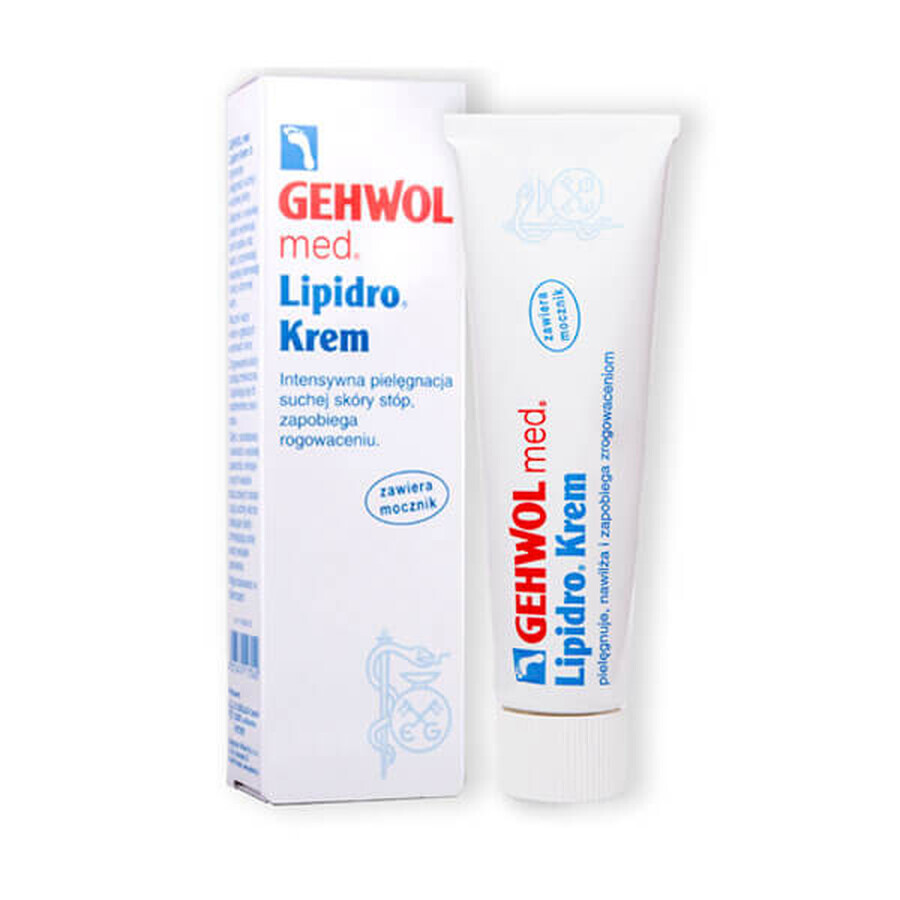 Gehwol Med Lipidro, moisturizing foot cream, 125 ml