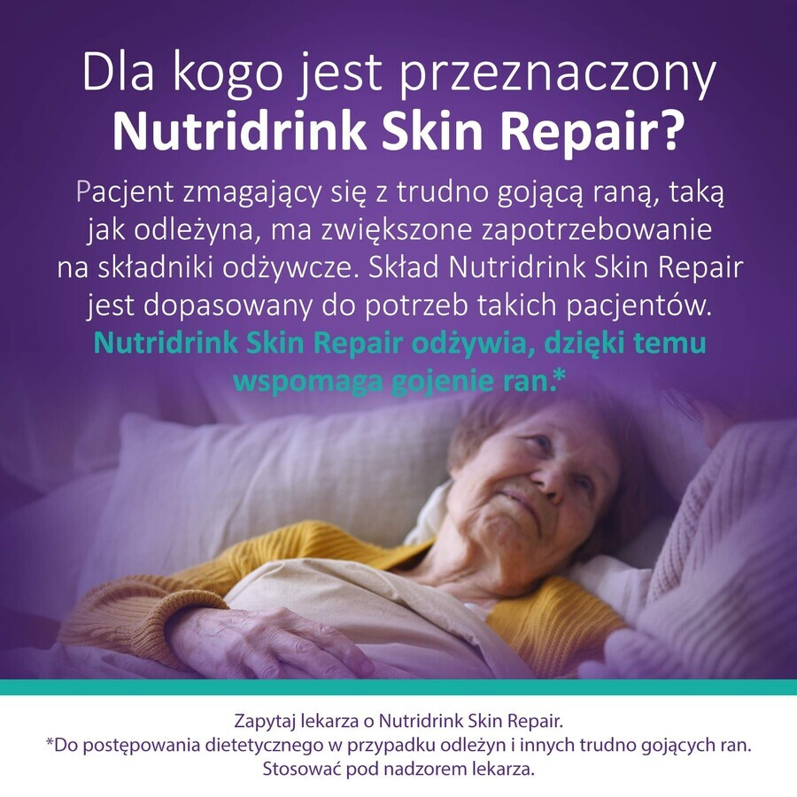 Nutridrink Skin Repair, aardbeiensmaak, 4 x 200 ml