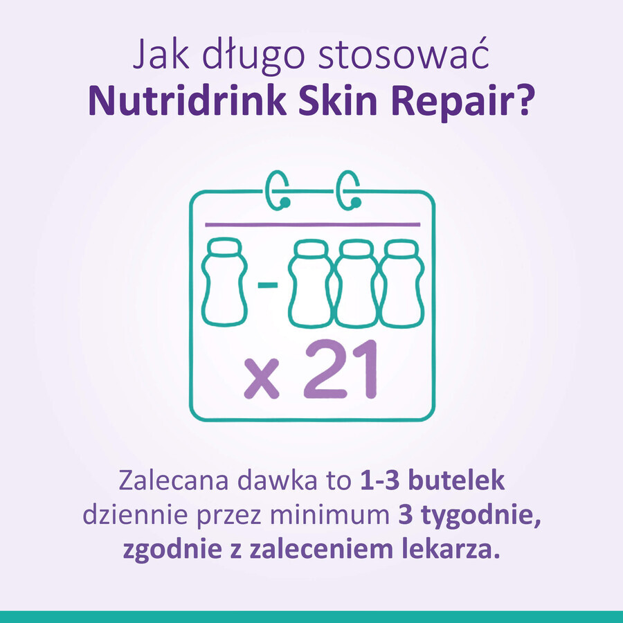 Nutridrink Skin Repair, aardbeiensmaak, 4 x 200 ml