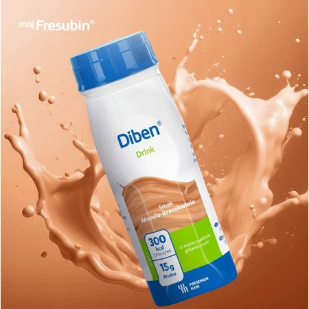 Bebida Diben, preparado nutricional, sabor albaricoque-melocotón, 4 x 200 ml