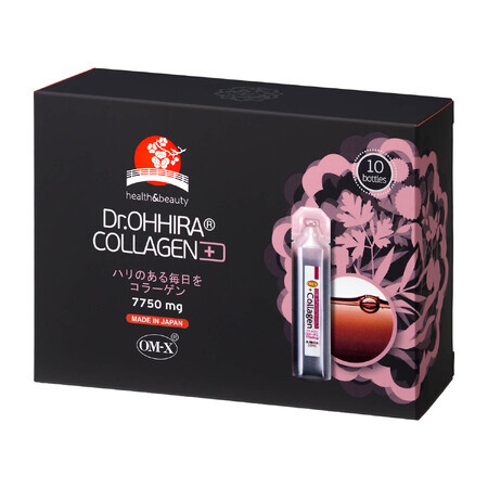 Dr. Ohhira Collagen+, liquid collagen for drinking, 10 ampoules