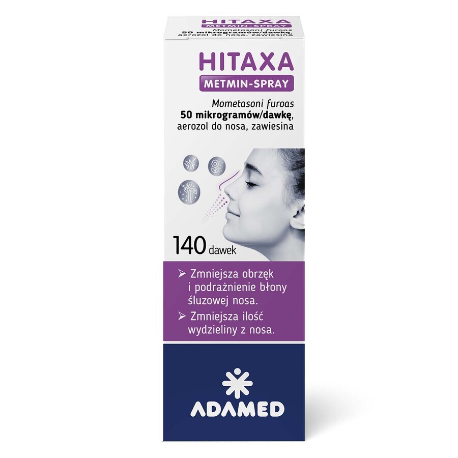 Hitaxa Metmin-Spray 50 µg/dose, nasal spray, suspension, 140 doses