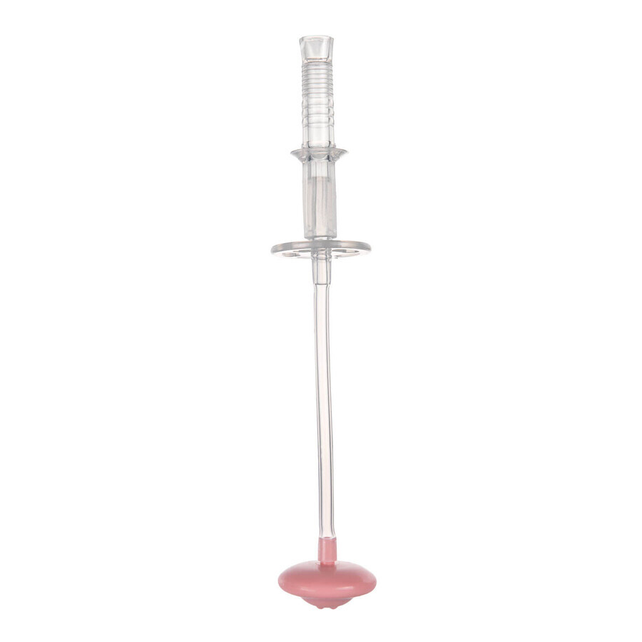 Canpol Babies No Drip Silicone Tube With Weight Pink 56/609 1pc