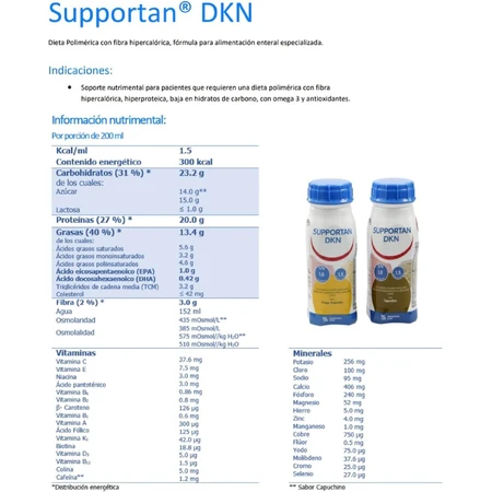 Supportan Nahrungsergänzungsgetränk Schokoladengeschmack, 4 x 200 ml