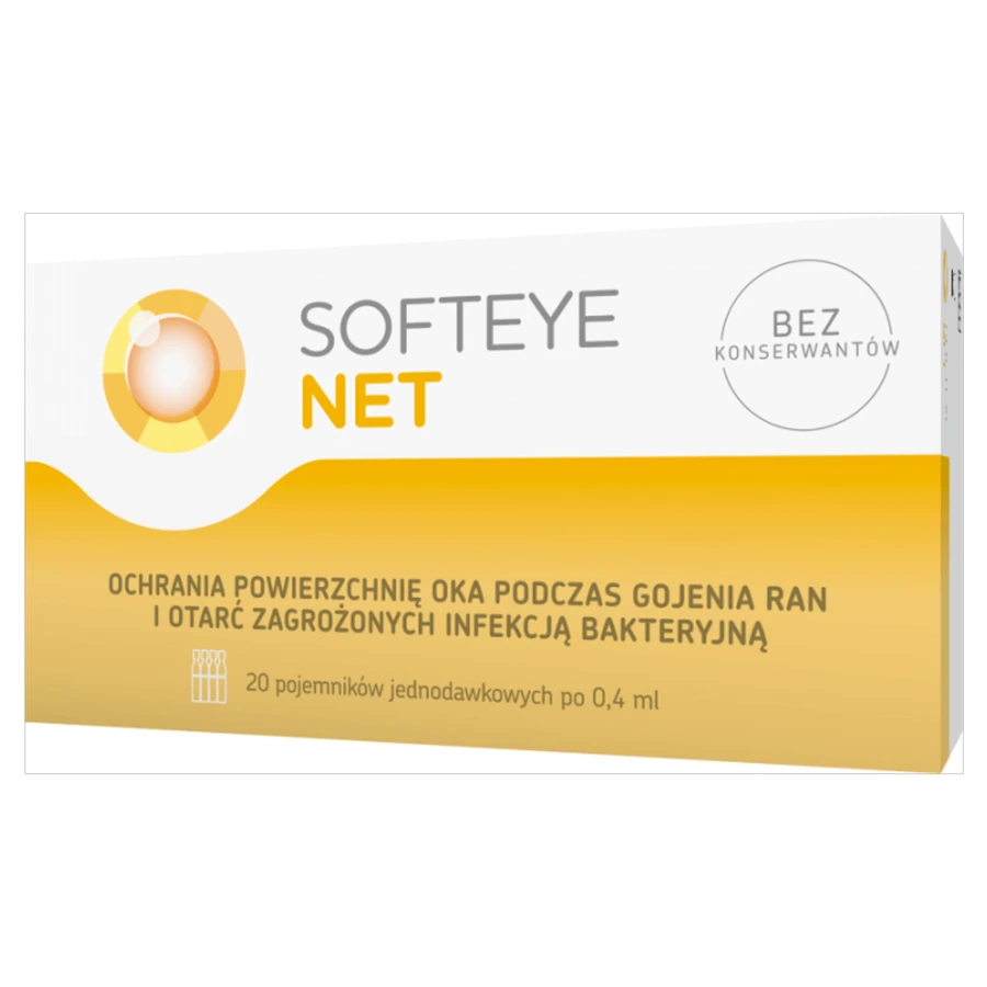 Softeye Net, ooggel, 0,4 ml x 20 verpakkingen met één dosis