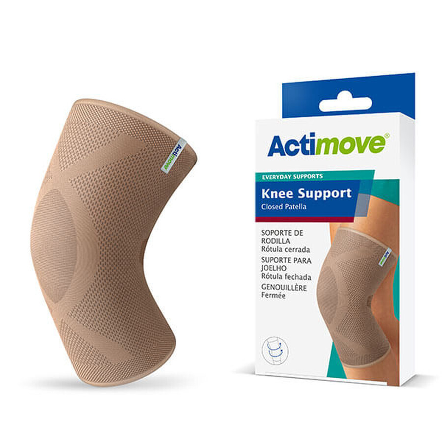 Actimove Everyday Supports, kniebrace met ingekapselde patella, beige, maat L, 1 stuk