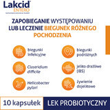 Lakcid Entero 250 mg, 10 capsules