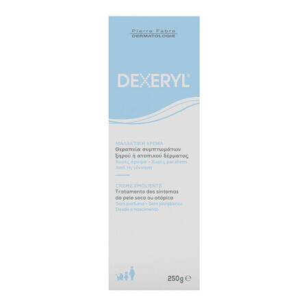 Dexeryl, verzachtende crème voor de droge huid, 250 g