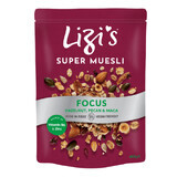 Musli aux noisettes, amandes et noix de pécan Focus, 400 g, Lizi's