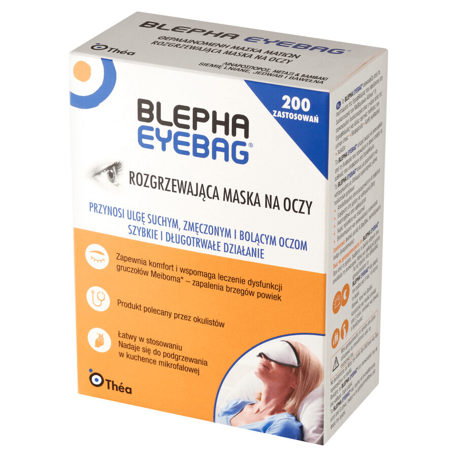 Blepha Eyebag, máscara ocular de calentamiento reutilizable, 1 pieza