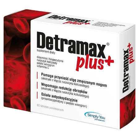Detramax Plus, 60 filmomhulde tabletten