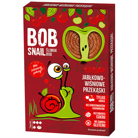 Bob Snail Roll Snack alla frutta, mela, ciliegia, 60 g