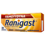 Famotidine Ranigast 20 mg, 30 filmomhulde tabletten