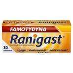 Famotidine Ranigast 20 mg, 30 filmomhulde tabletten