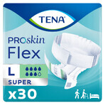 Tena Flex ProSkin, diapers, size L, 83-120 cm, Super, 30 pcs