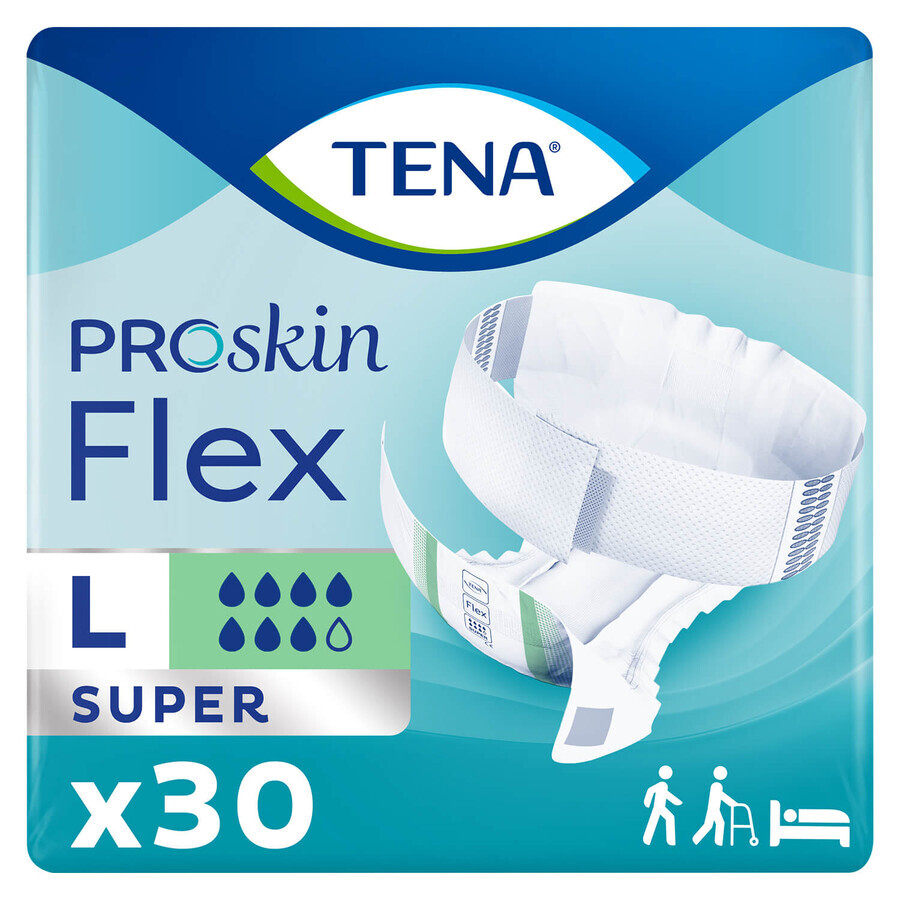 Tena Flex ProSkin, diapers, size L, 83-120 cm, Super, 30 pcs