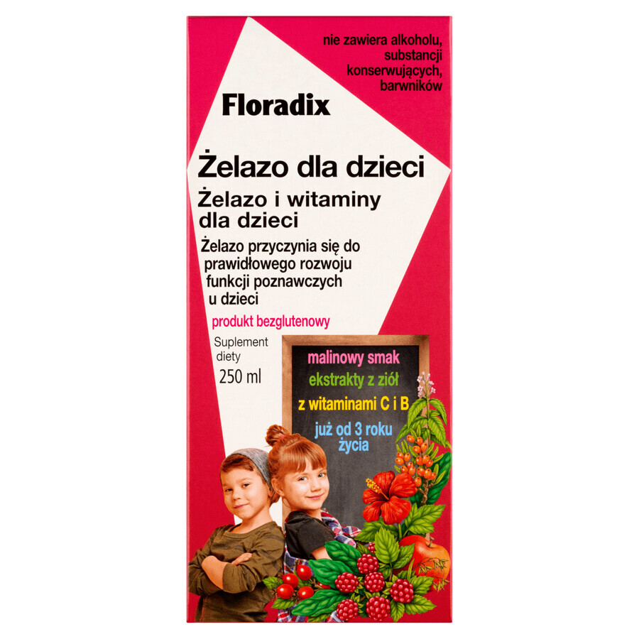 Floradix iron for children from 3 years, 250 ml