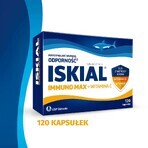 Iskial Immuno Max + Vitamine C, voor kinderen vanaf 6 jaar en volwassenen, 120 capsules