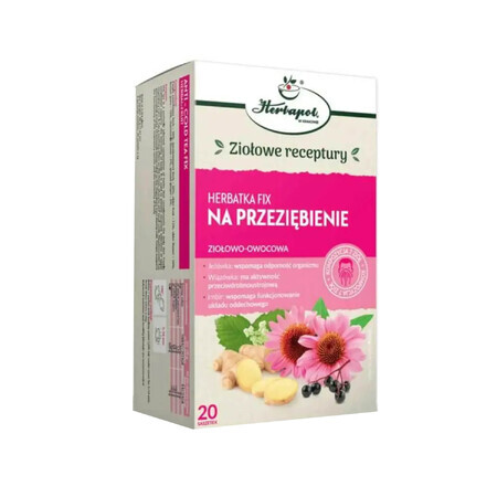 Herbapol Na Przeziębienie, kruiden-fruit fix thee, 2 g x 20 builtjes