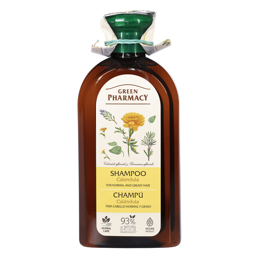 Green Pharmacy, shampoo voor normaal en vet haar, calendula, 350 ml